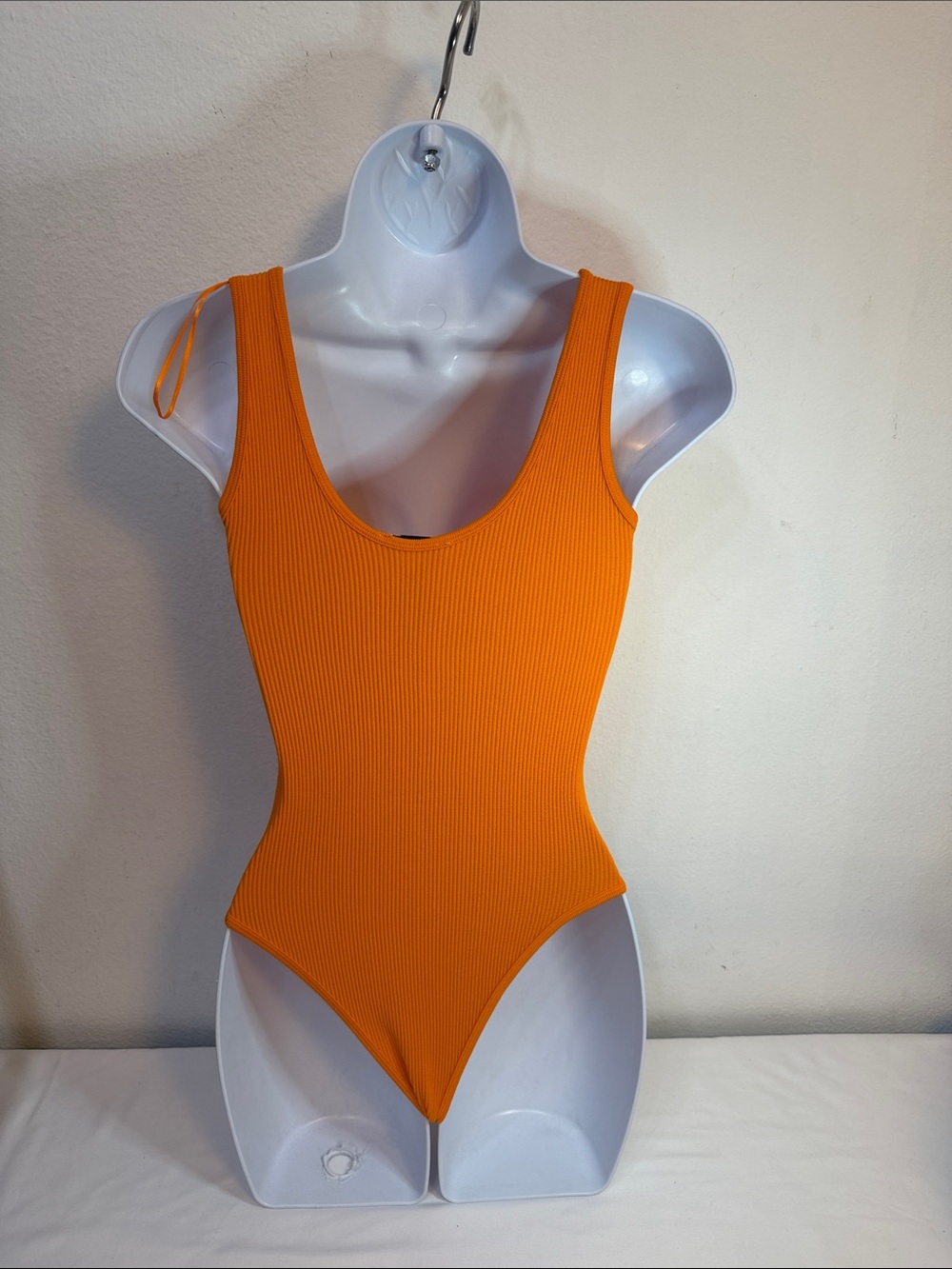 Zara Orange Ribbed One-Piece - Picture 5 of 5